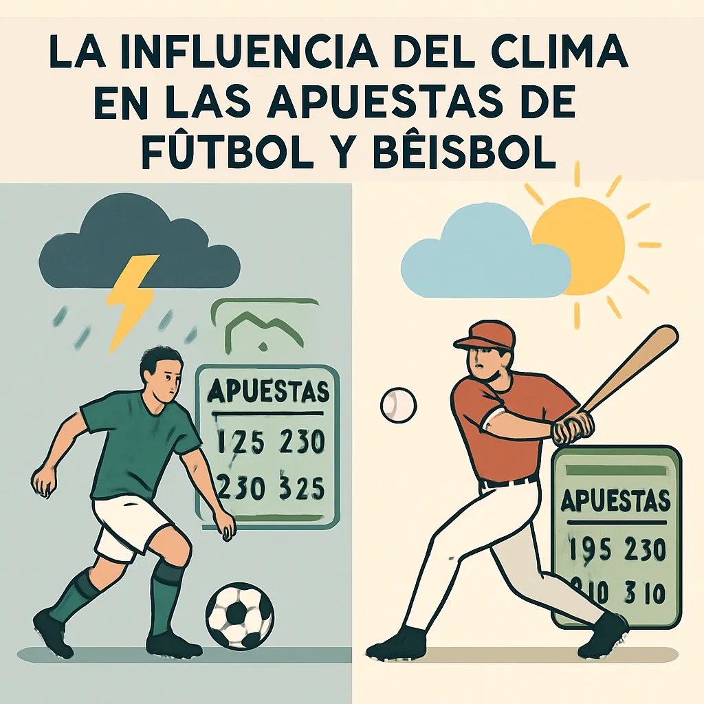 La influencia del clima en las apuestas de fútbol y béisbol
