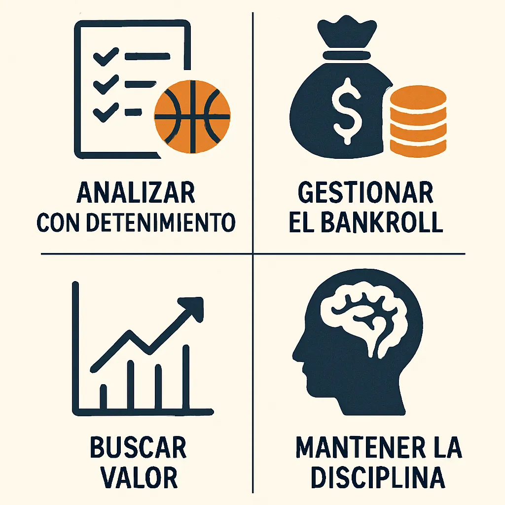 Cómo seguir una estrategia a largo plazo en apuestas de baloncesto